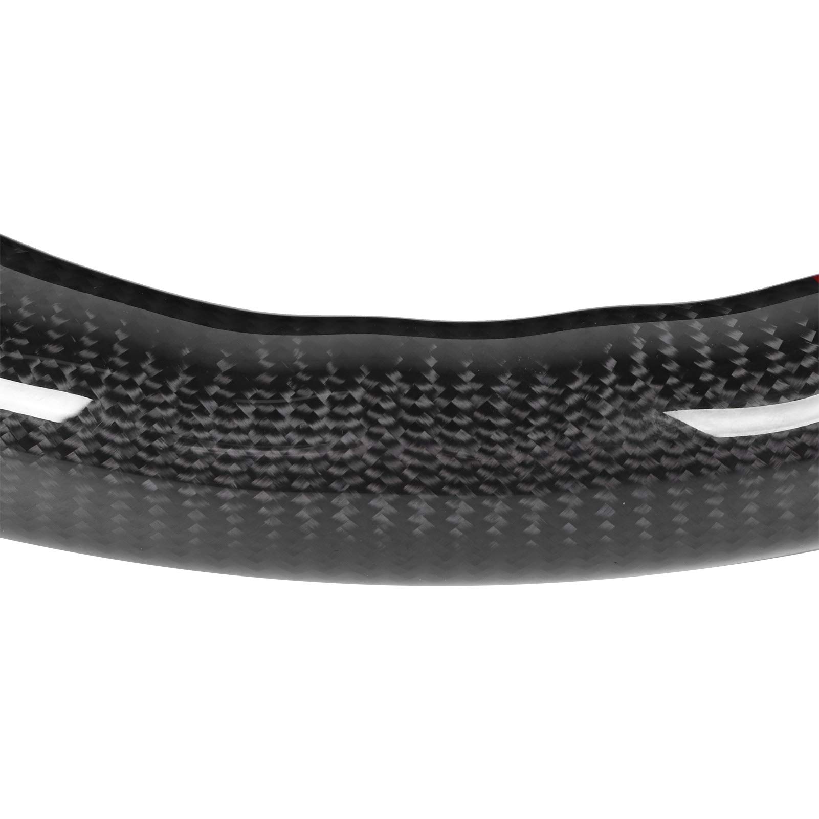 Zamszowa Kierownica z Włókna Węglowego z Czerwonym Paskiem Pasuje do Serii 3 E90 E92 E E82 E88 2006-2013 do Serii Feel Ulepszenie Układu Kierowniczego Sedan Ergonomia Włókna Węglowego