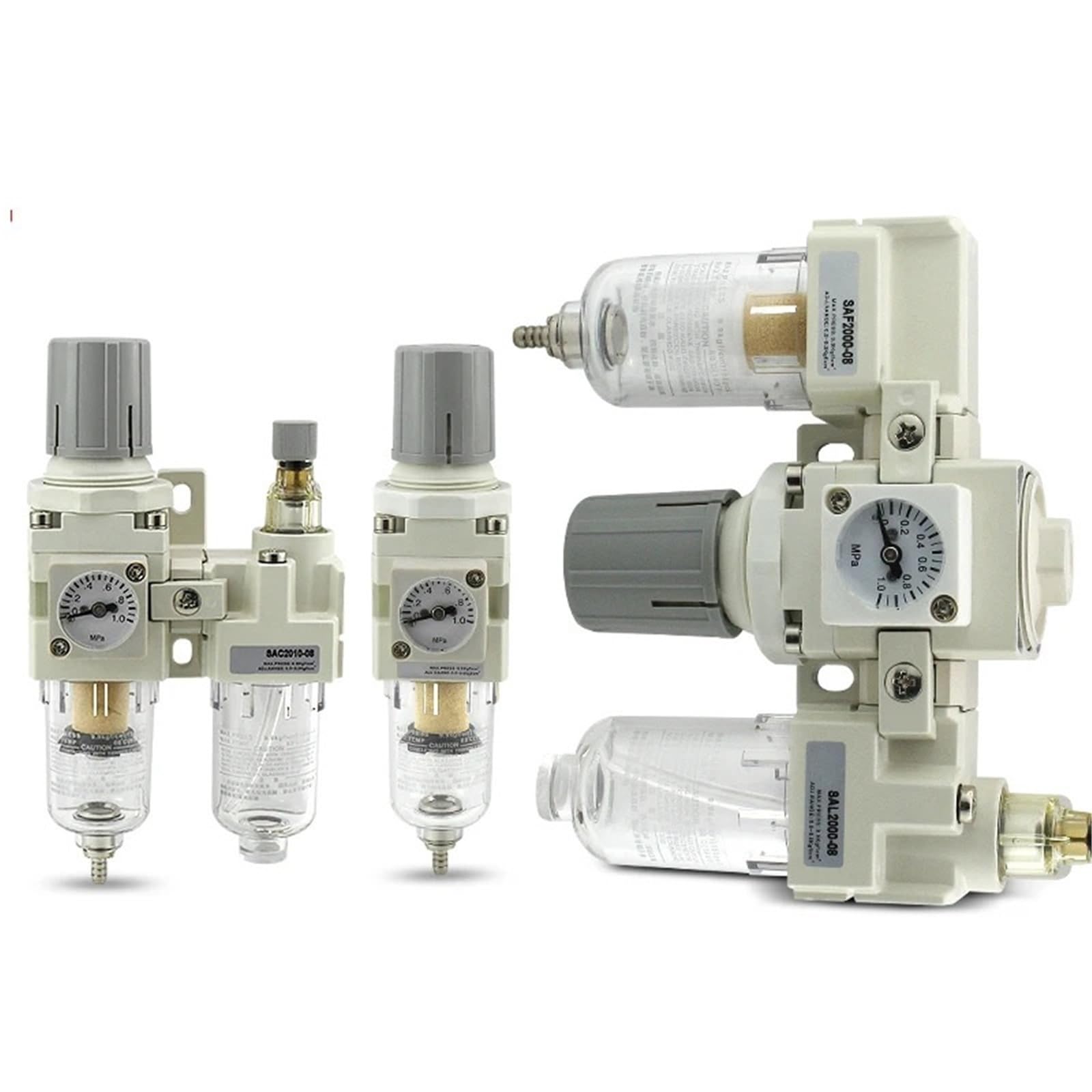 Compresseur pneumatique AC4010-04 avec filtre régulateur de pression - 4