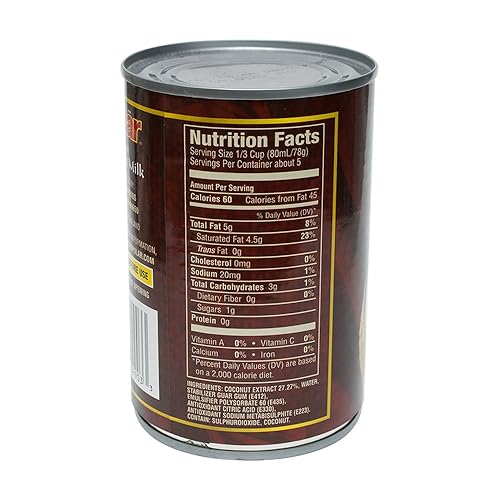 Miniatura 4 de MW Polar Leche de coco, Premium Lite 5% - 7%, 13.5 onzas (paquete de 12), leche de coco baja en grasa, perfecta para sopa, café, té y uso regular