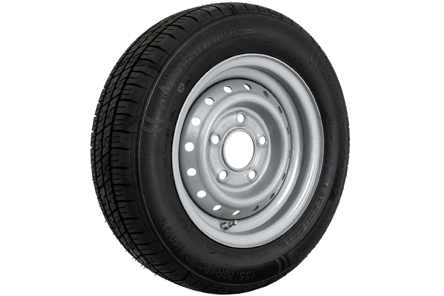 Ruota rinforzata per rimorchio PNEUMATICO KENDA 155/70 R12C 104/102N KENDA RIM 4.5Jx12"H2 5x112 ET:20