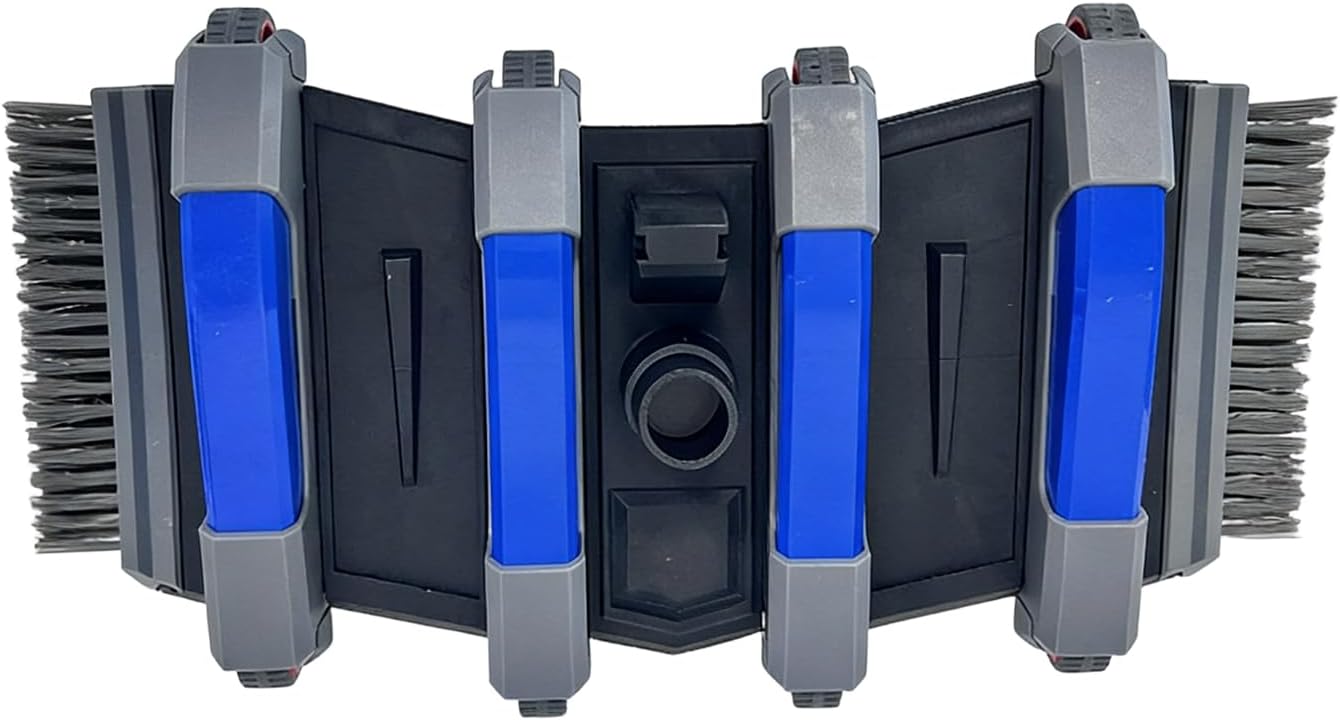 Manual Pool Vacuum, In Ground Head, Swimming Pool Cleaning Attachment with Wheels, Vacuum Head, Inground Cleaner with Smooth Glide, Patio Lawn Garden Use 17.32x8.66inches