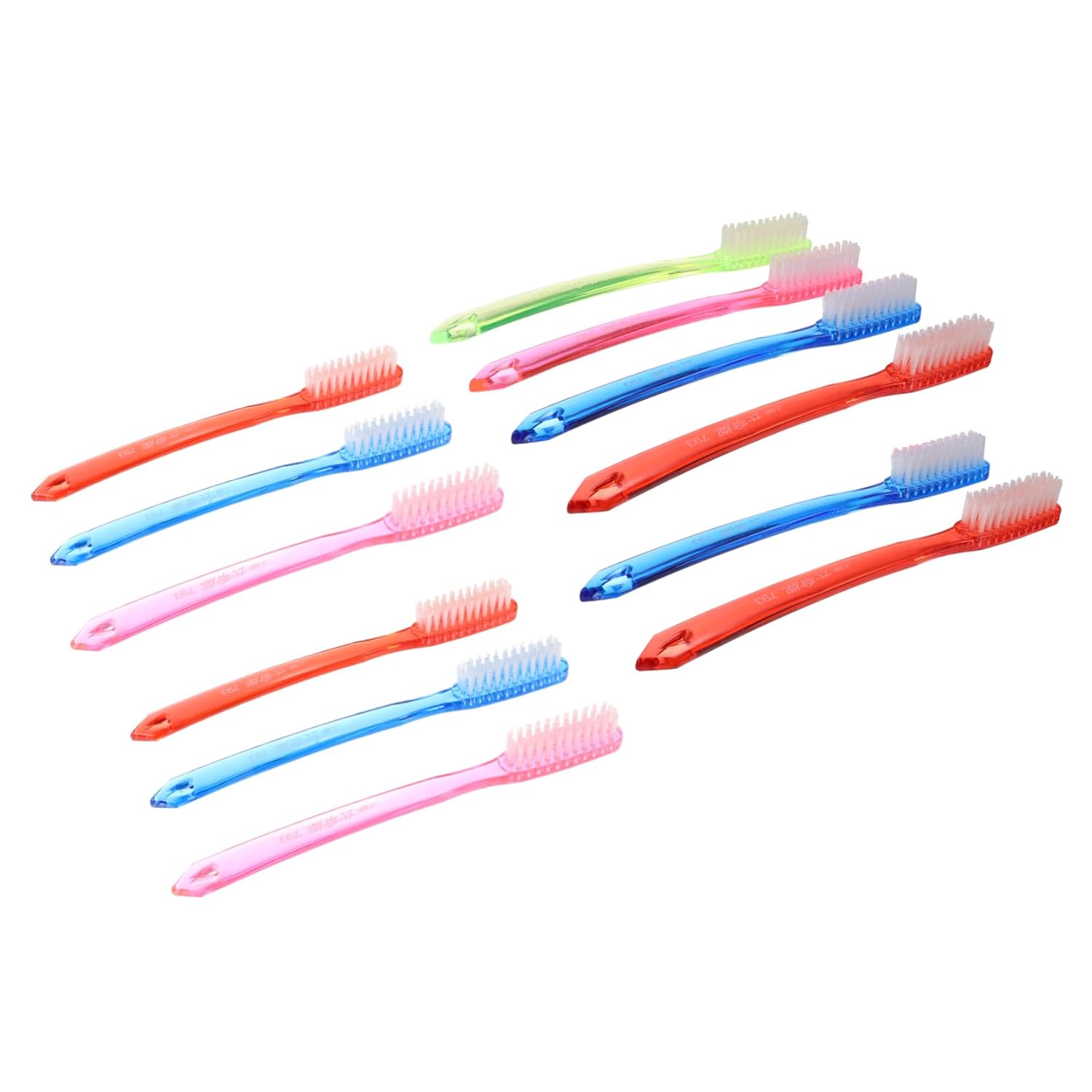 VALICLUD 12 Unidades de Escovas de Dente Manuais para Adultos com Cerdas Extra Firmes para Limpeza Eficiente e Conforto no Uso Diário e em Viagens