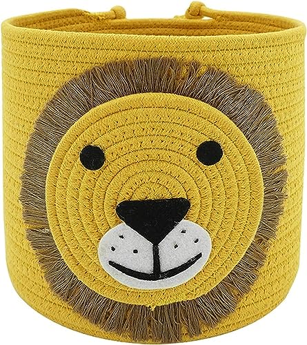 Image of ALBY Woven,Tall Wicker Laundry Basket for Blankets,Clothes,Pillows,Toys,Shoes Large Cotton Laundry Hamper for Bedroom Living Room Bathroom Nursery (10''h x 10''d inch, brown rect)