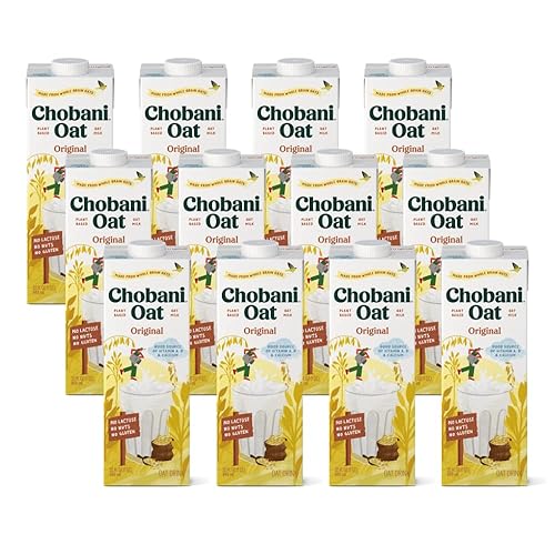 Miniatura 15 de Chobani Leche de avena, edición barista de avena, leche no láctea estable, crema, vegana, sin gluten, 32 onzas líquidas (paquete de 3)
