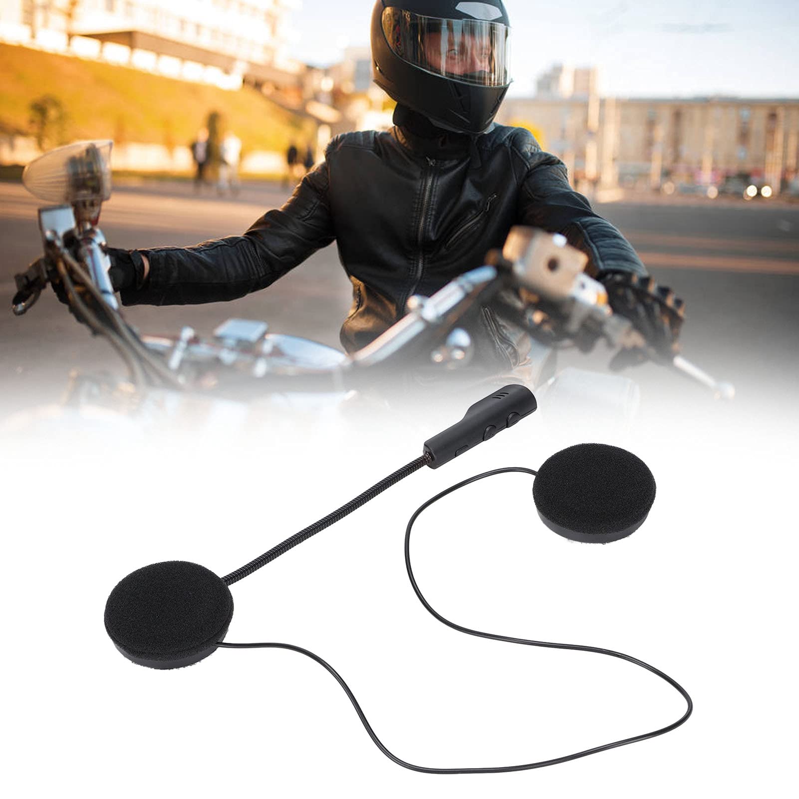 Auricolare Bluetooth T4 Per Casco Moto – Vivavoce, Musica, Riduzione Rumore, Batteria 180 MAh, Compatibile Con La Maggior Parte Dei Caschi - 2