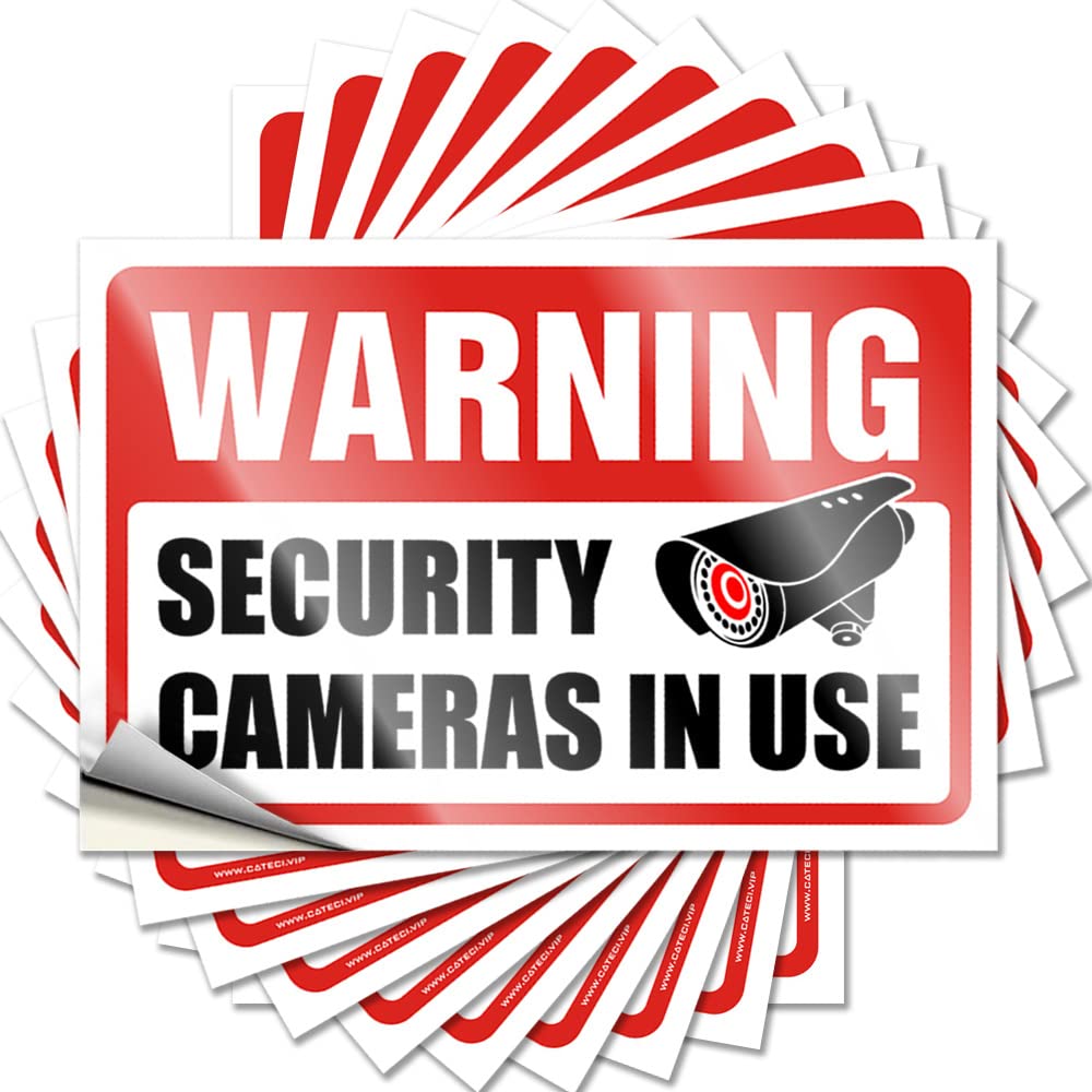 Small Bumper, Home Bar Accessories Bumper Warning Security Cameras I Use | Funny Quote Hunting Decals(8X12CM)