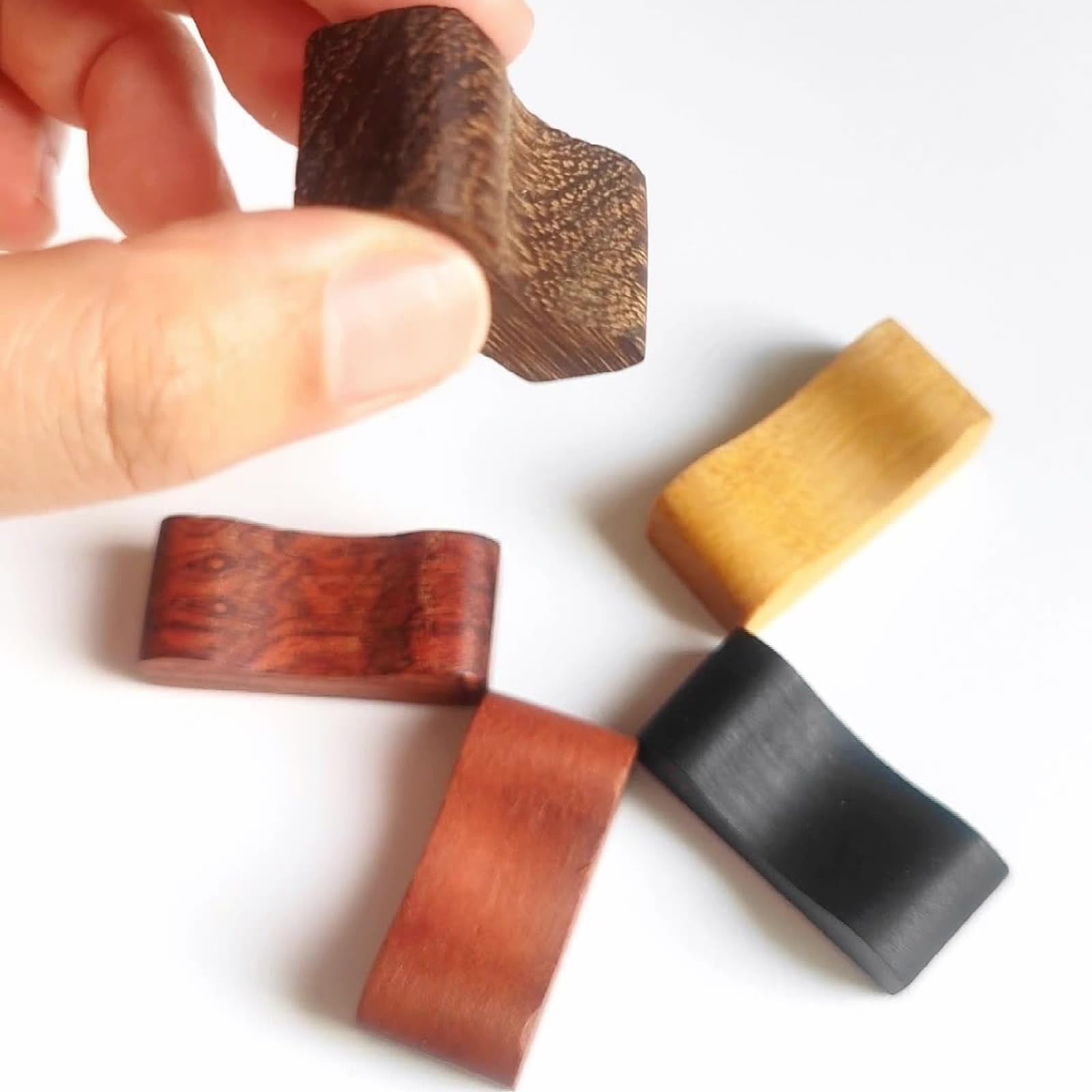 Repose-Baguettes en Bois, Support concave pour cuillères et fourchettes, idéal pour la Cuisine, Les fêtes et Autres Occasions. Facile à Nettoyer.