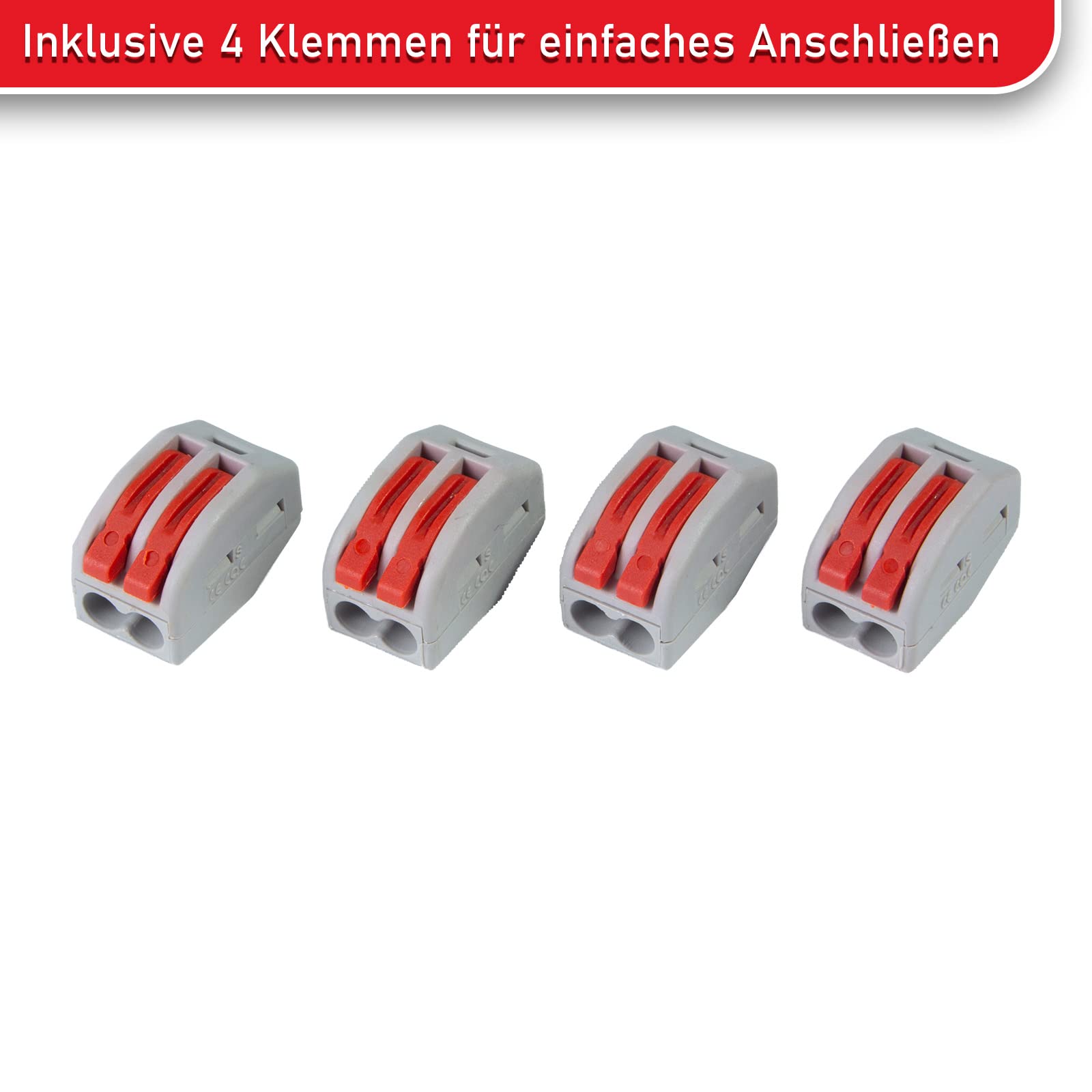 Inovatec Câble auxiliaire de réglage INO-MEK-1 pour moteurs de volets roulants mécaniques, 4 fils, compatible avec les moteurs tubulaires mécaniques de tous les fabricants.