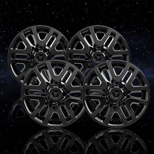 Elite Auto Chrome Skins negros de 6 pulgadas V Spk de 16 pulgadas para Nissan Frontier SV 2014-2021