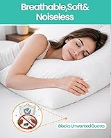 Vista 8 de Protector de colchón individual XL de 39 x 80 pulgadas de profundidad de 9 pulgadas de profundidad. Funda de colchón con somier, impermeable, suave