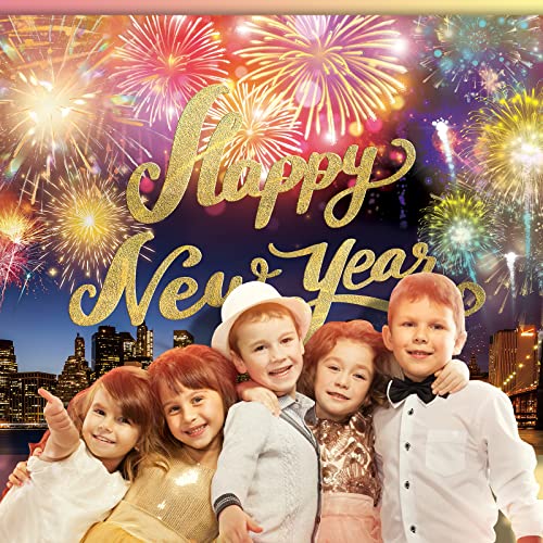 Image of Happy New Year Backdrop,7x5FT New Year Banner 2026 Happy New Year Backdrop Party Decor New Year Eve Party Backdrop Supplies