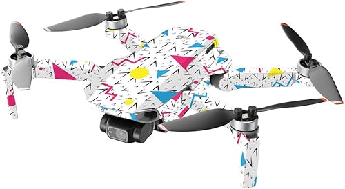 Miniatura 10 de MightySkins - Compatible con DJI Mini 2 Dron portátil - Billfish Stripes  Funda protectora de vinilo duradera y única  Fácil de aplicar, quitar y