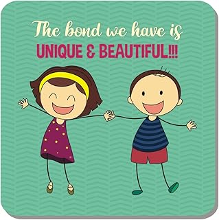 Family Shoping Bhai Dooj Gift for Brother Sister The Bond We Have is Unique & Beautiful Fridge Magnet Home Kitchen Office ...