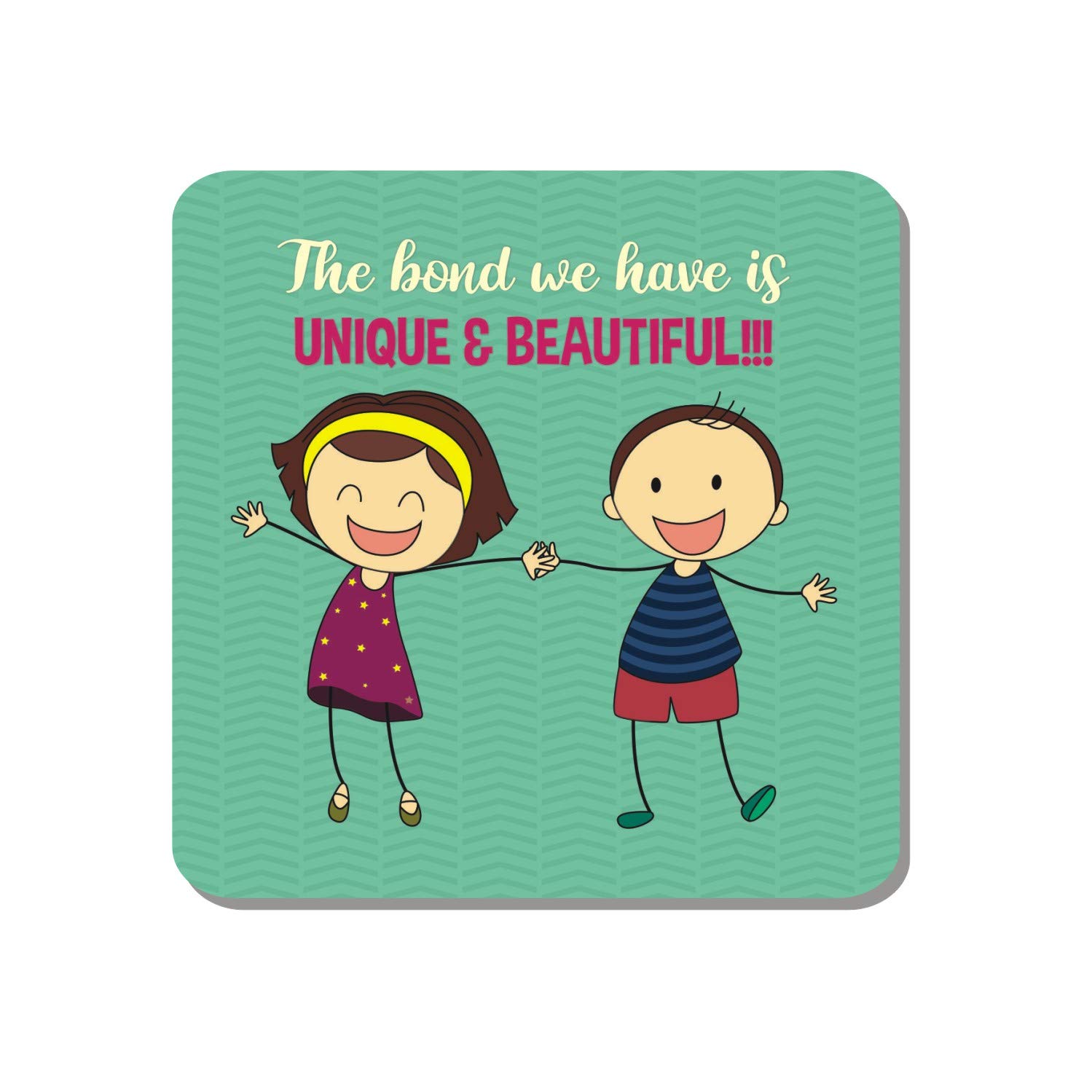 Family Shoping Bhaidooj Gift for Brother Sister The Bond We Have is Unique & Beautiful Fridge Magnet Home Kitchen Office Decor-image-2