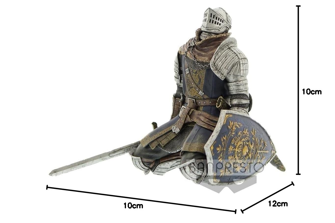 Banpresto Oscar Knight of Astora Dark Souls, figurka kolekcjonerska Sculpt Vol 4, 12 cm, BP35680P wielokolorowa, figurka kolekcjonerska, optymalna dla fanów anime