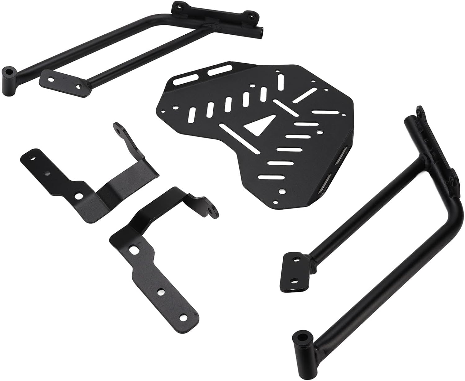 Rear Luggage Rack, Carbon Steel Strong Load Bearing Secure Support Cargo Carrier Holder Bracket with Polished Black Matte Finish, Replacement for NVX155 2015 2019