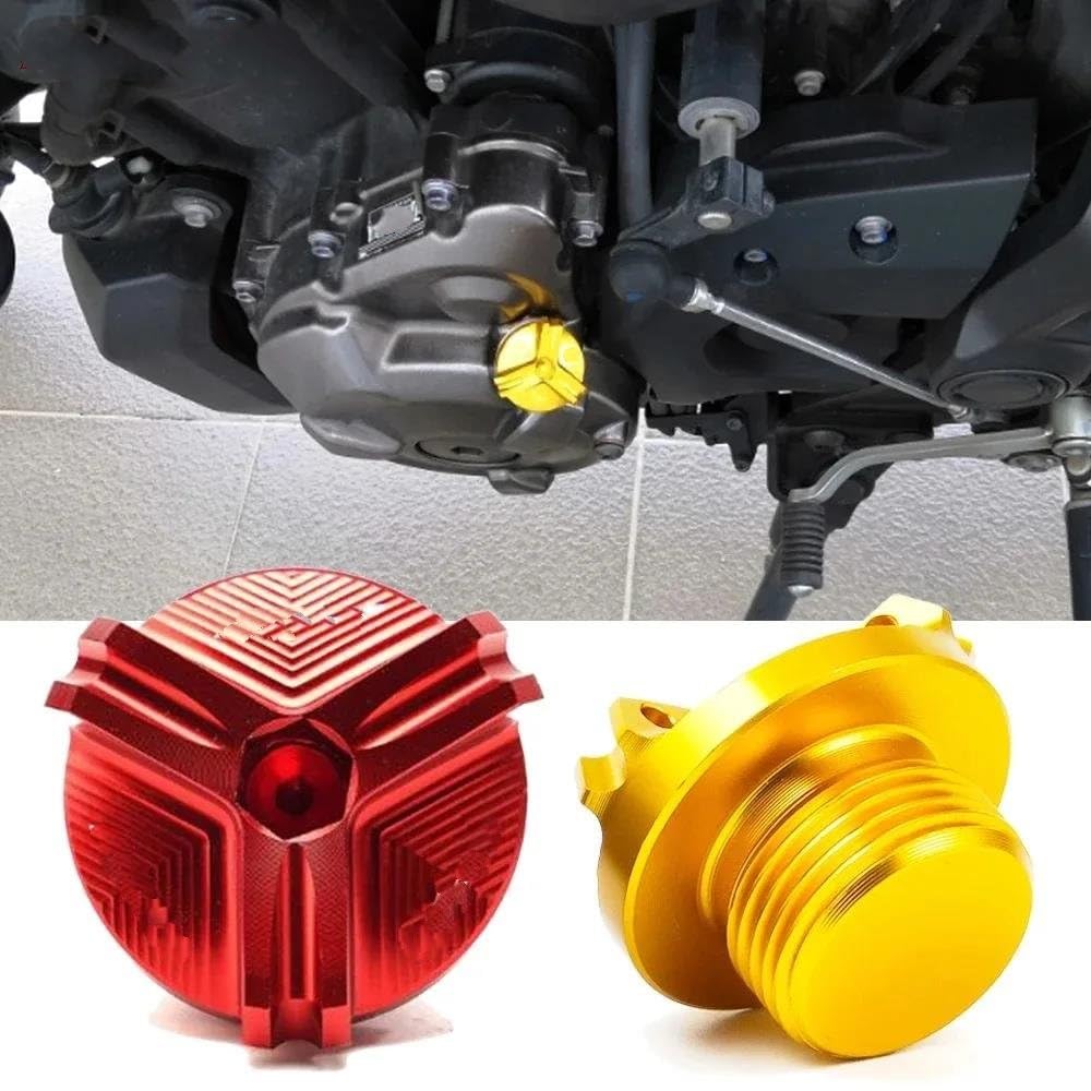 Tapón Llenado Aceite Del Motor Para R3 YZF-R3 YZFR3 2015-2025 Tapa Del Depósito De Líquido De Freno Delantero Y Trasero Protector De La Cubierta Del Cilindro Tapa De Llenado De Aceite(Negro,A)