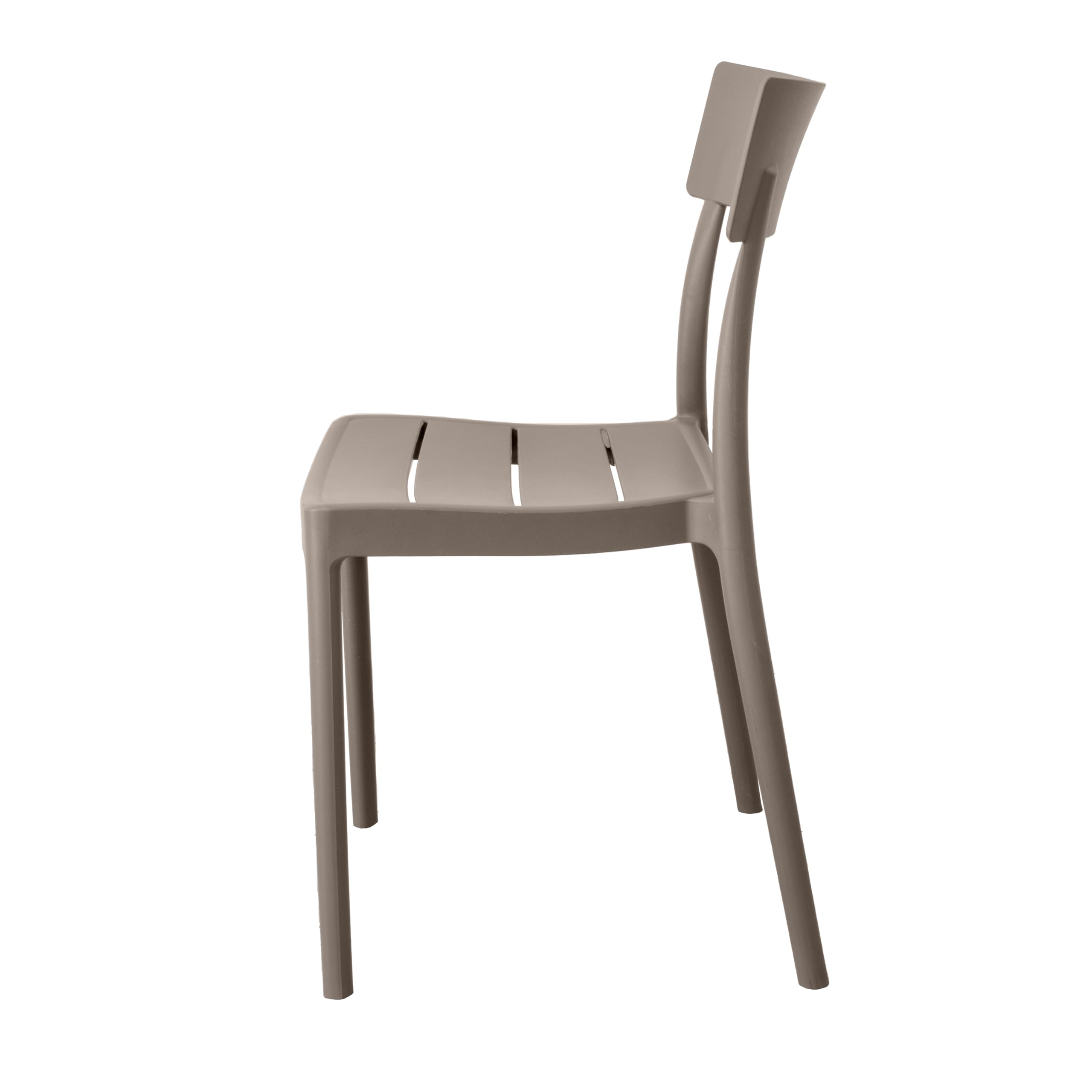 GARDENIA Roma Silla, Polipropileno, Color Pardo, 4, Unidad