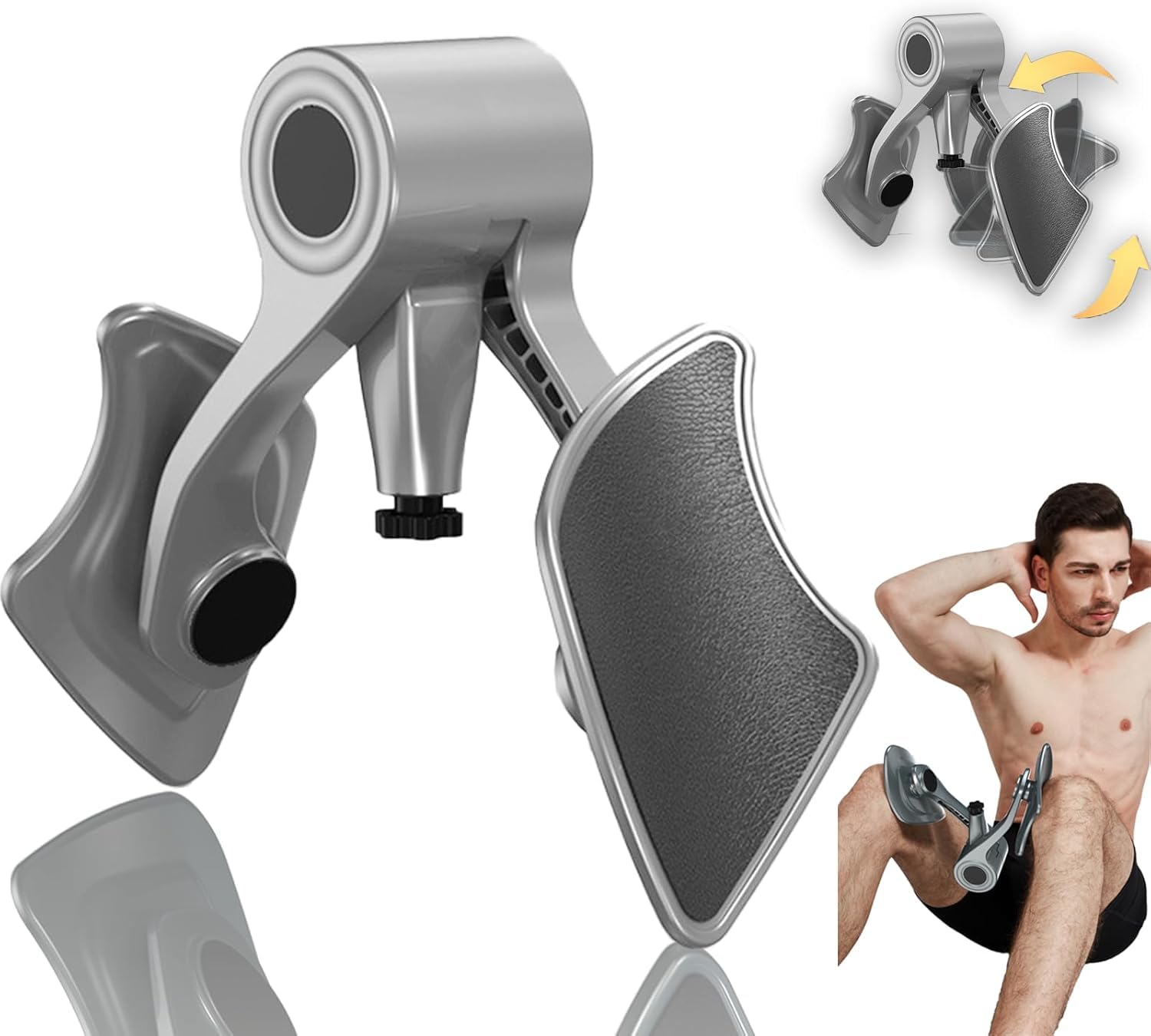 360° Adjustable Hip Trainer, Thigh Master Exerciser, Pelvic Floor Muscle and Glutes Workout Equipment, Home Gym Fitness Device with Adjustable Resistance