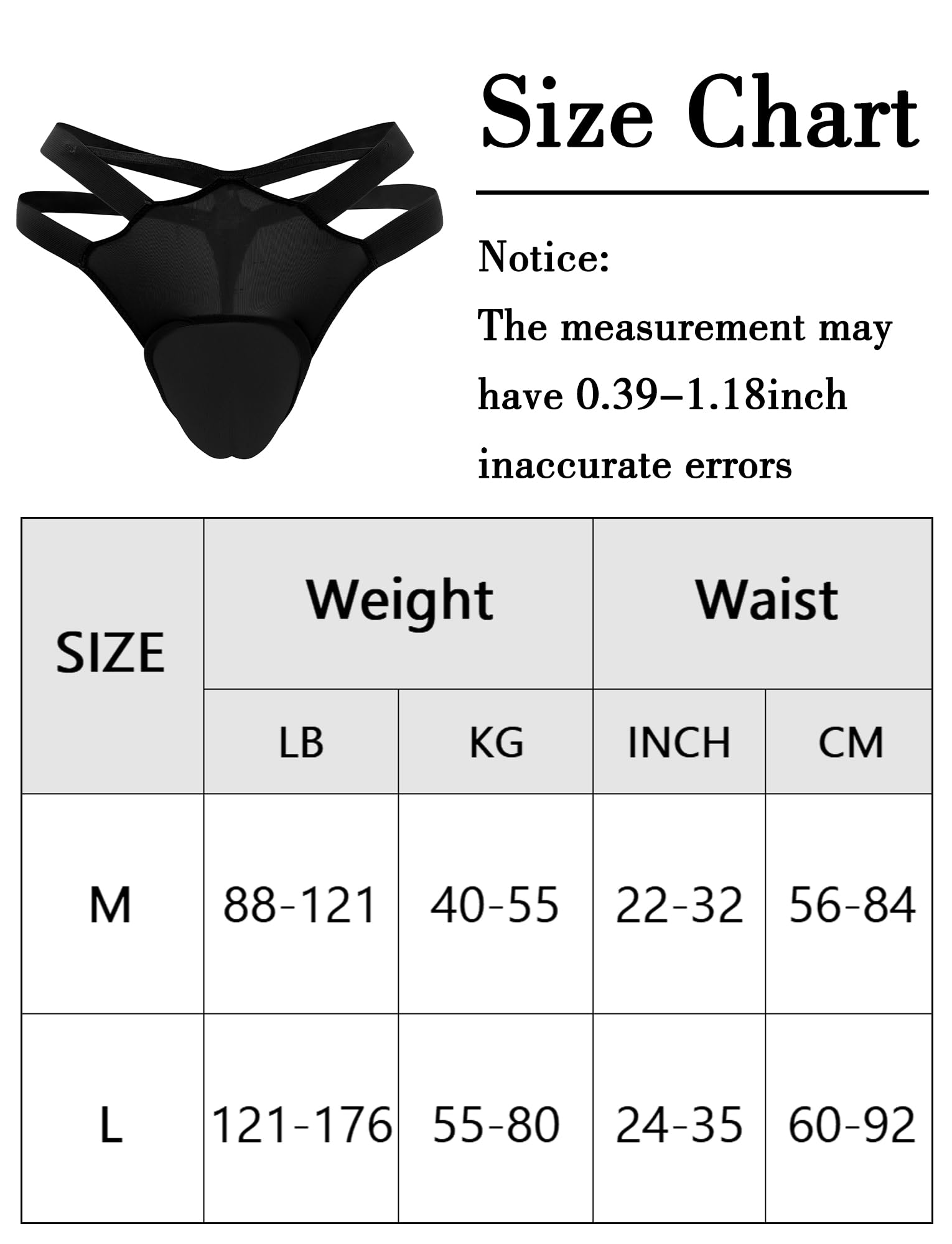 AIEOE Gaff Panty Crossdresser Nascondi Lettera Elastica Transgender Tanga Bandage Gaff Intimo M L