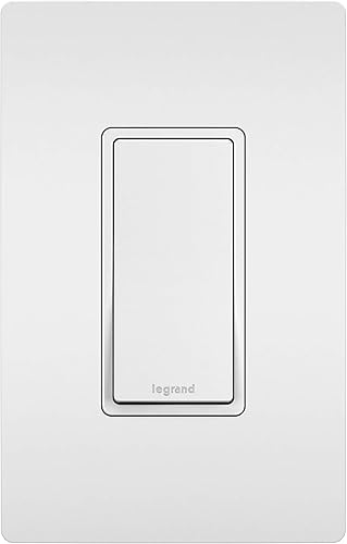 TradeMaster 15A120V - Interruptor decorativo de tres vías en blanco