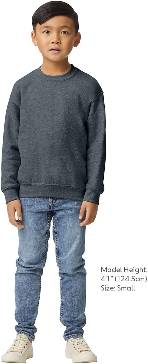 Gildan unisex-child Fleece Crewneck Sweatshirt, Style G18000b - Image 3
