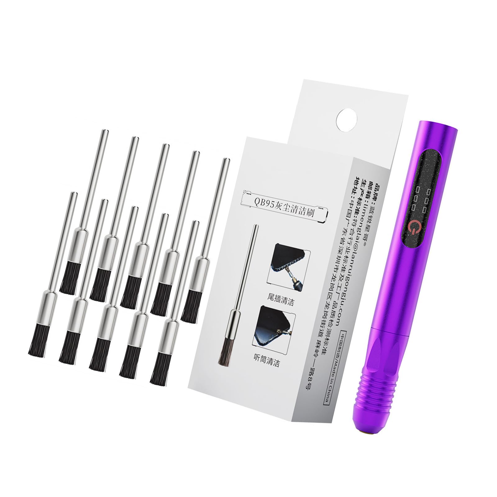 Oxxggkao A 10Pcs Highly Density Bristle Cleaning Brushes 3Mm / 2.35Mm Electric Grinding Tool For Gadget Repair Nd Precisely Dusting Electronic Cleaning Brush