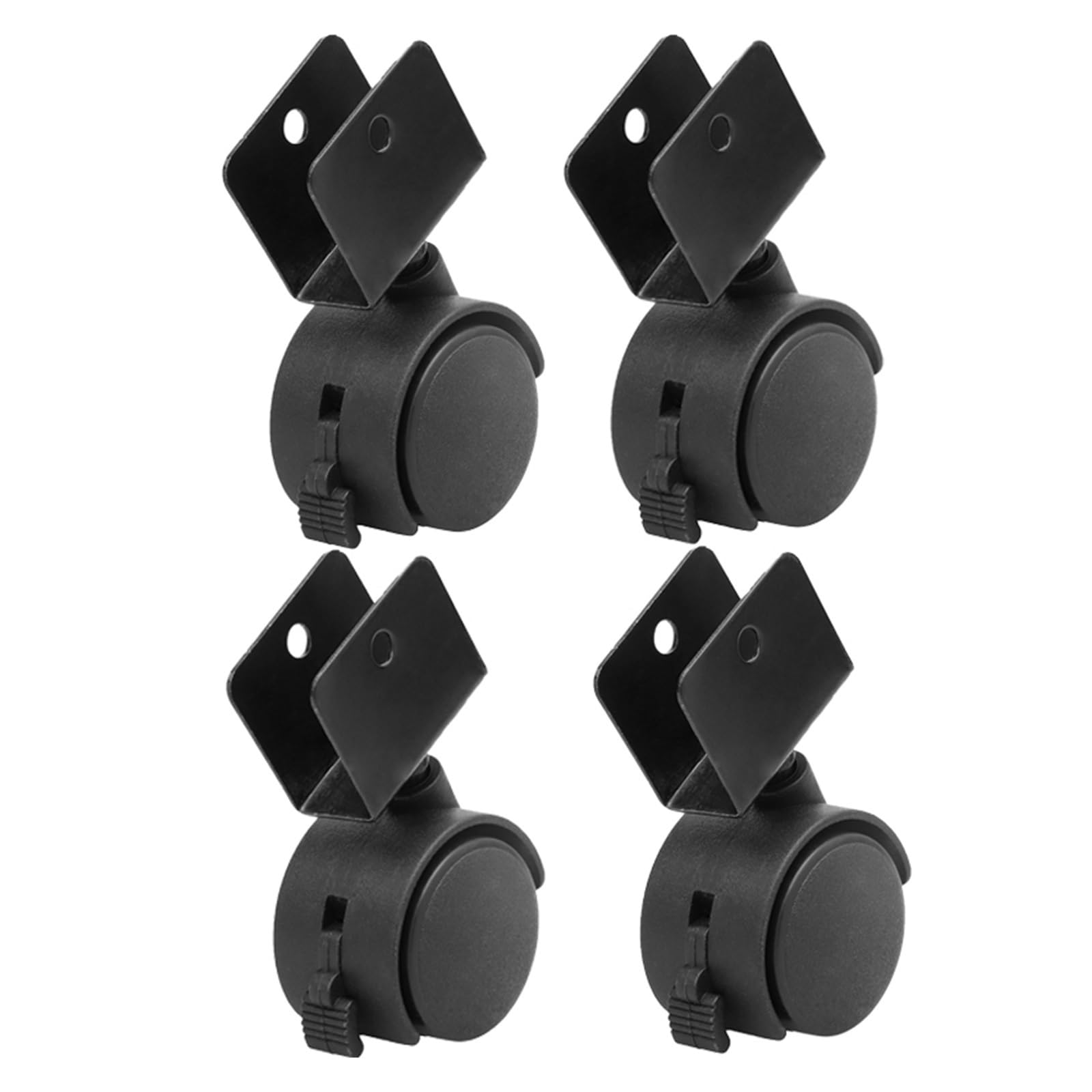 Roulettes pivotantes robustes de 40 mm avec roulement fluide et frein intégré