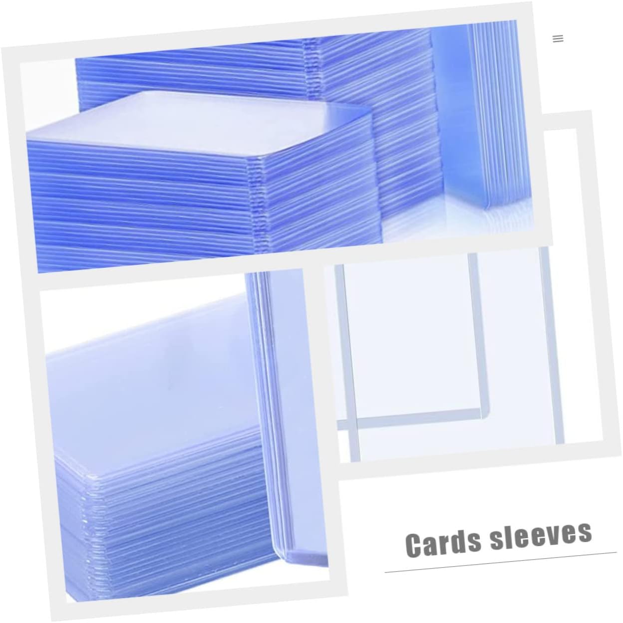 100pcs Transparent Card Protector Sleeves for Game Cards Business and Photos Id Cover Easy to Use for Storage and Display