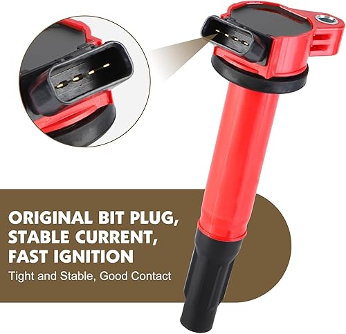 Miniatura 5 de Pindex Paquete de 6 bobinas de encendido UF487 y bujías de iridio compatibles con Toyota 4Runner RAV4 Avalon Camry Sienna Lexus ES350 GS300 GS350 V6