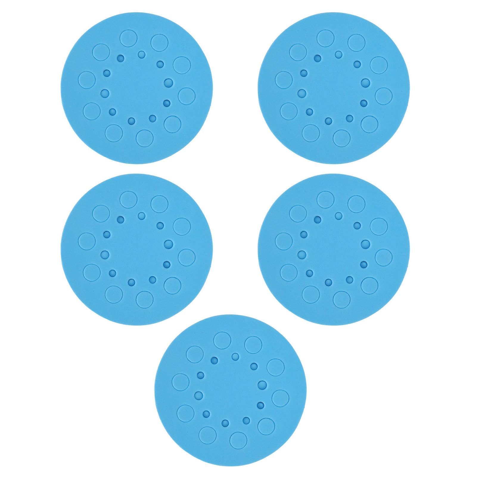5Pcs Round Foam Test Tube Rack, Washable Reusable Floating Foam Centrifuge Tube Holder for 0.2ml 0.5ml 1.5ml 2ml Test Tubes (Blue 20 Holes)-image-3