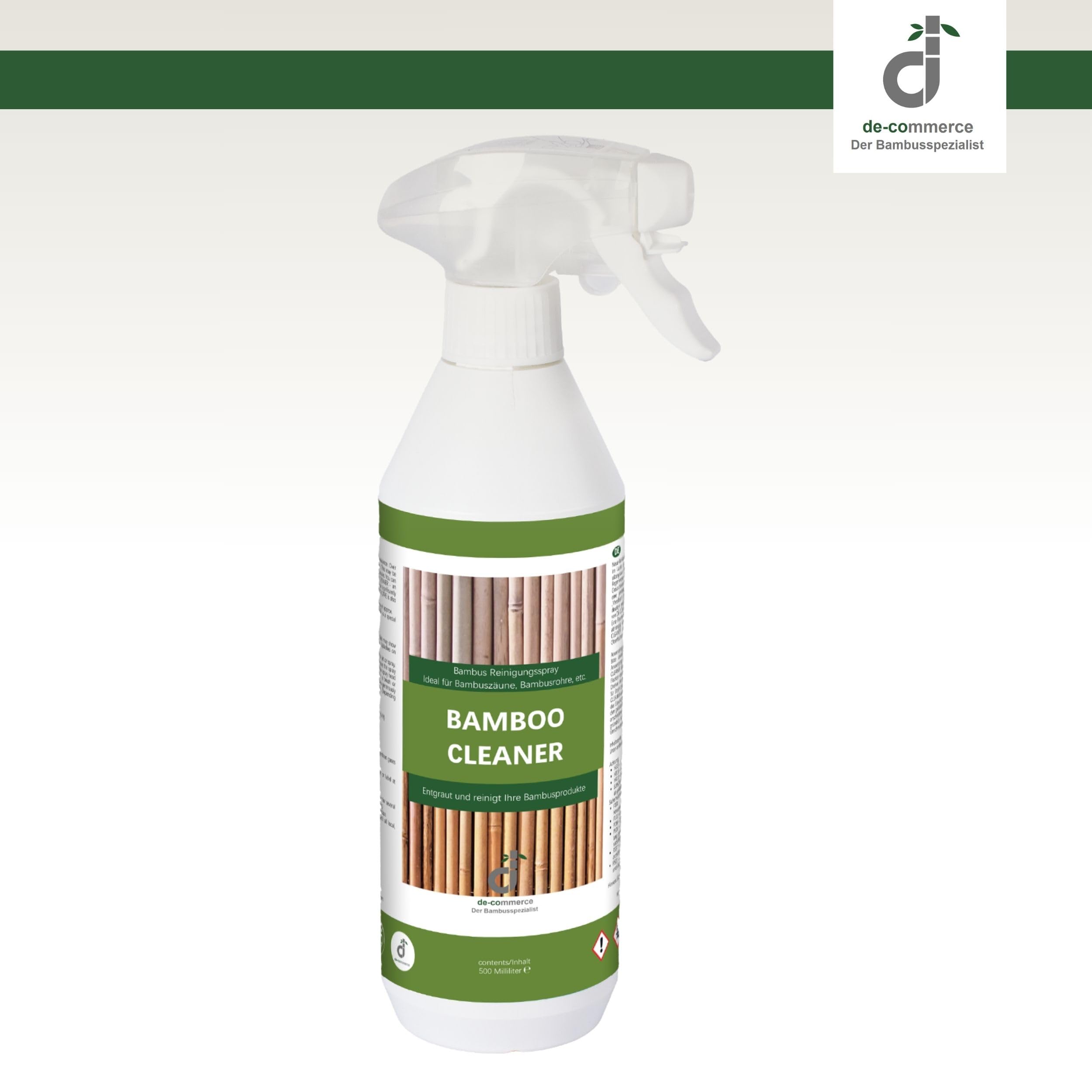 DE-COmmerce Bamboo CLEANER Bambus Reiniger Entgrauer Reinigungsspray fr  Bambus Zaun Sichtschutz : Amazon.de: Garten