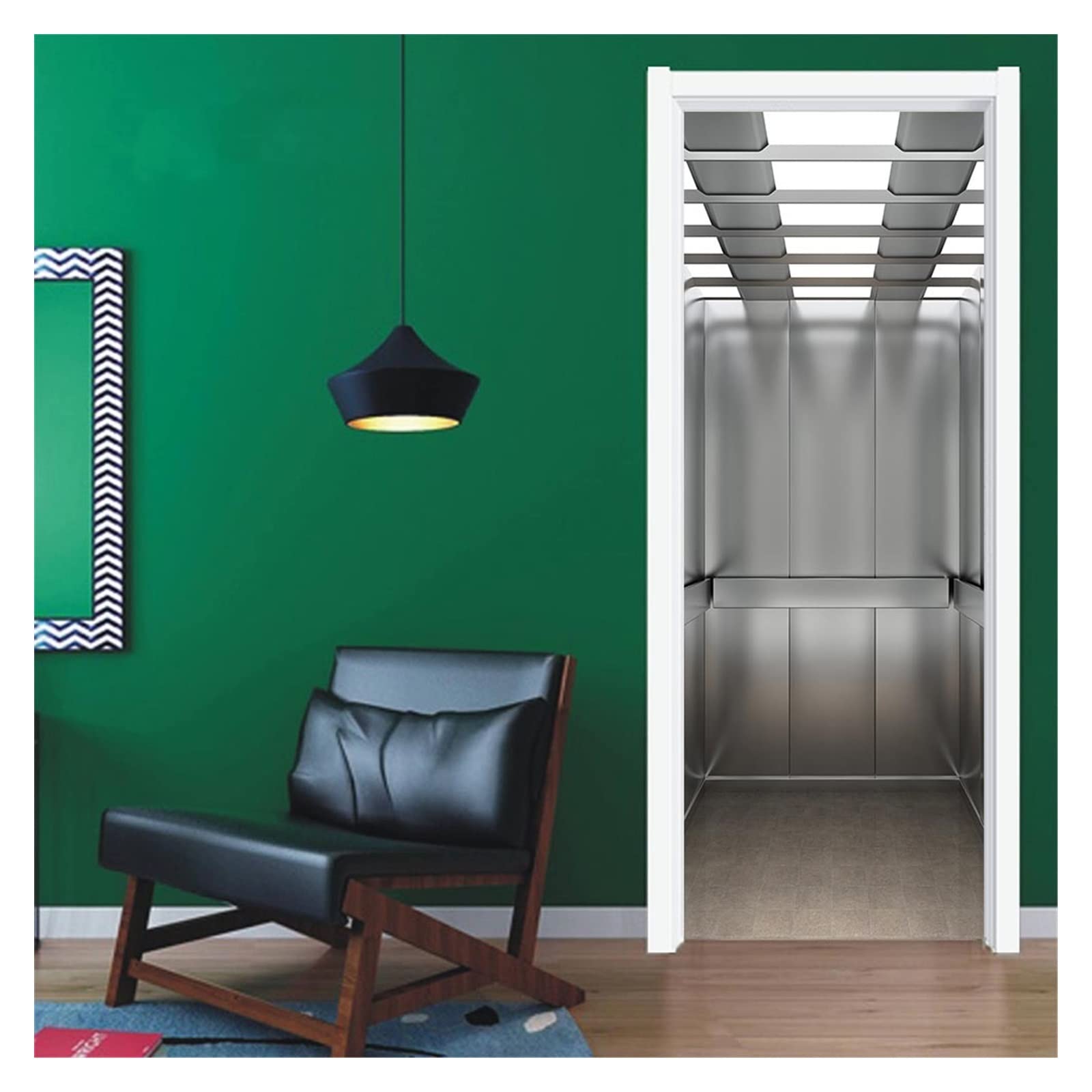 Sticker mural 3D de porte pour relooker votre cuisine | Film decoratif meuble PVC 90x200cm