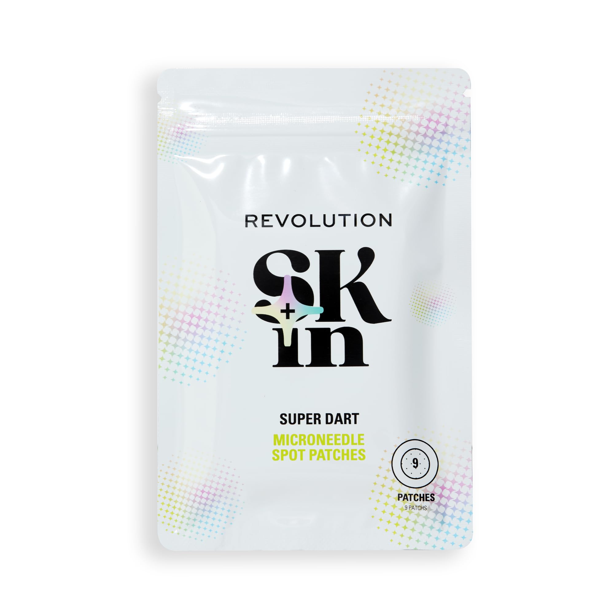 Revolution SKin, super dart Microneedle Spot Patches, plastry na pryszcze z kwasem salicylowym i hialuronowym, wegańskie i wolne od okrucieństwa, 9 plastrów