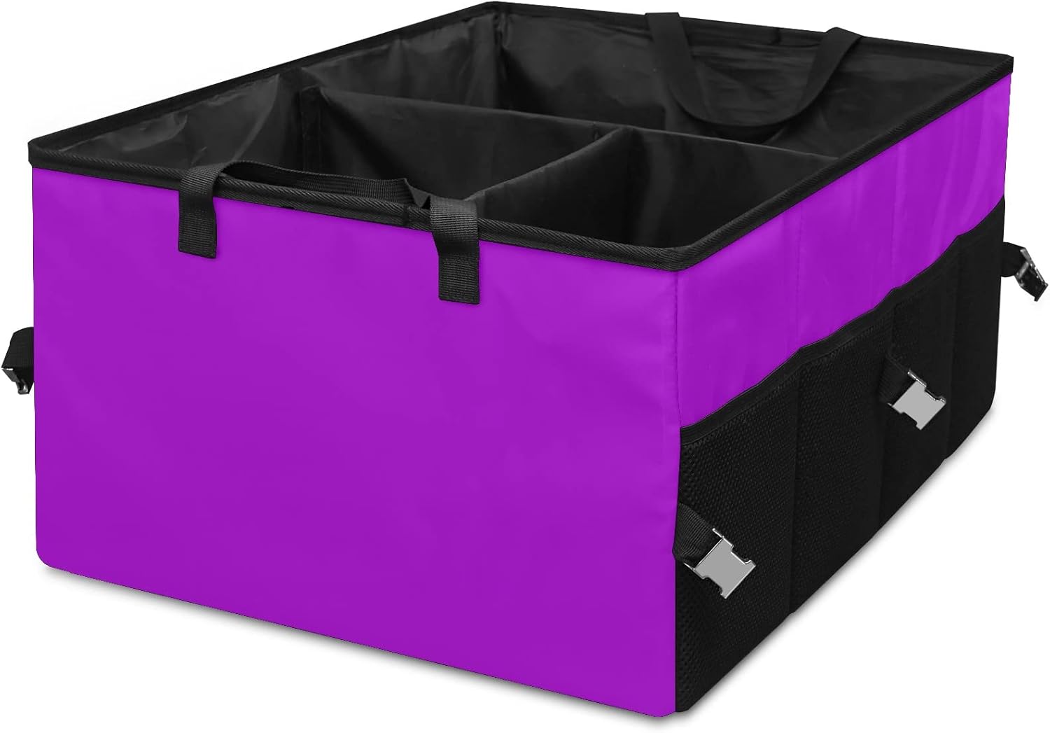 Amazon.com: SAVHOQIR Patterned Dark Purple Car Trunk Organizer ...