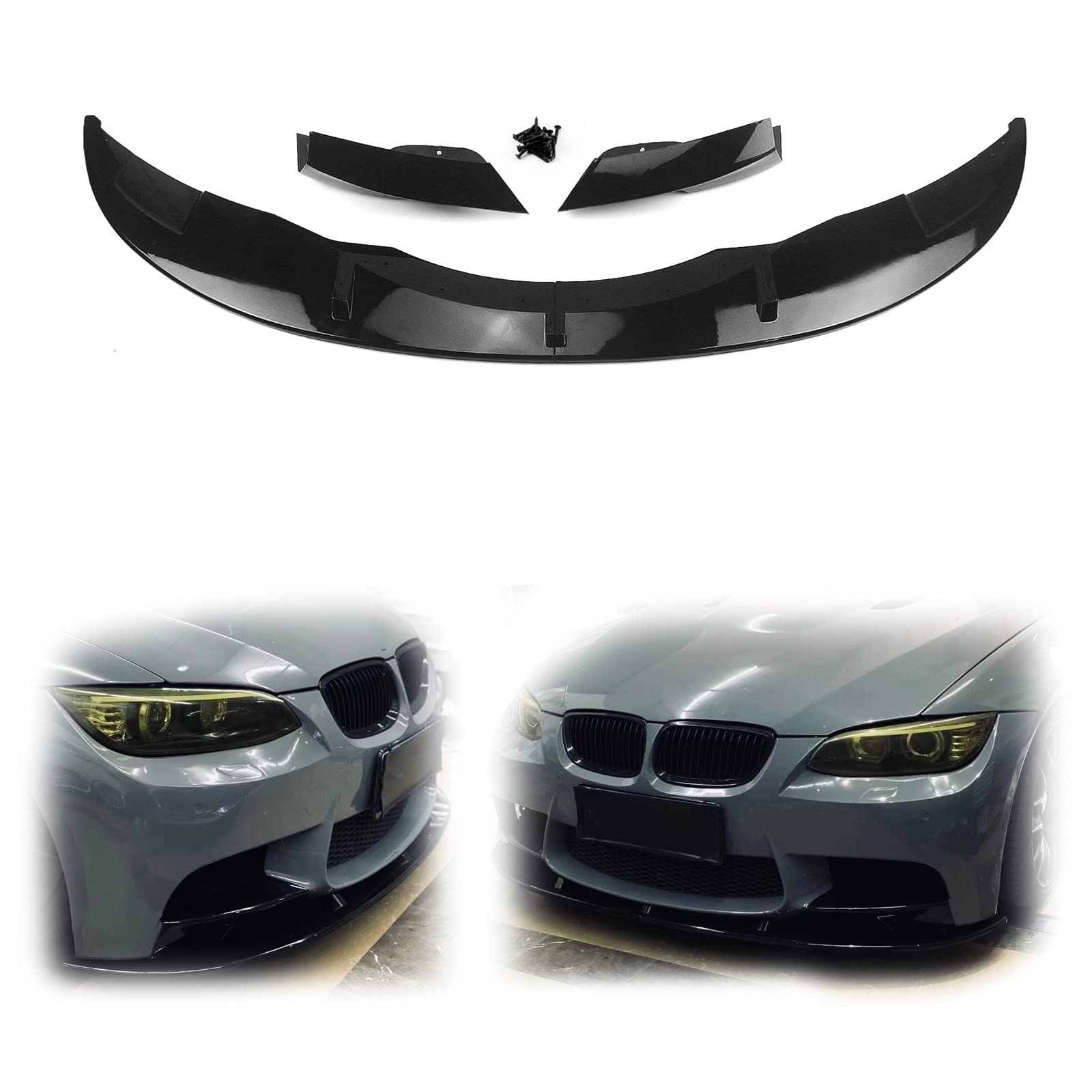 Garosa Becquet De Pare-chocs Avant Kit De Séparateur De Lèvre De Pare