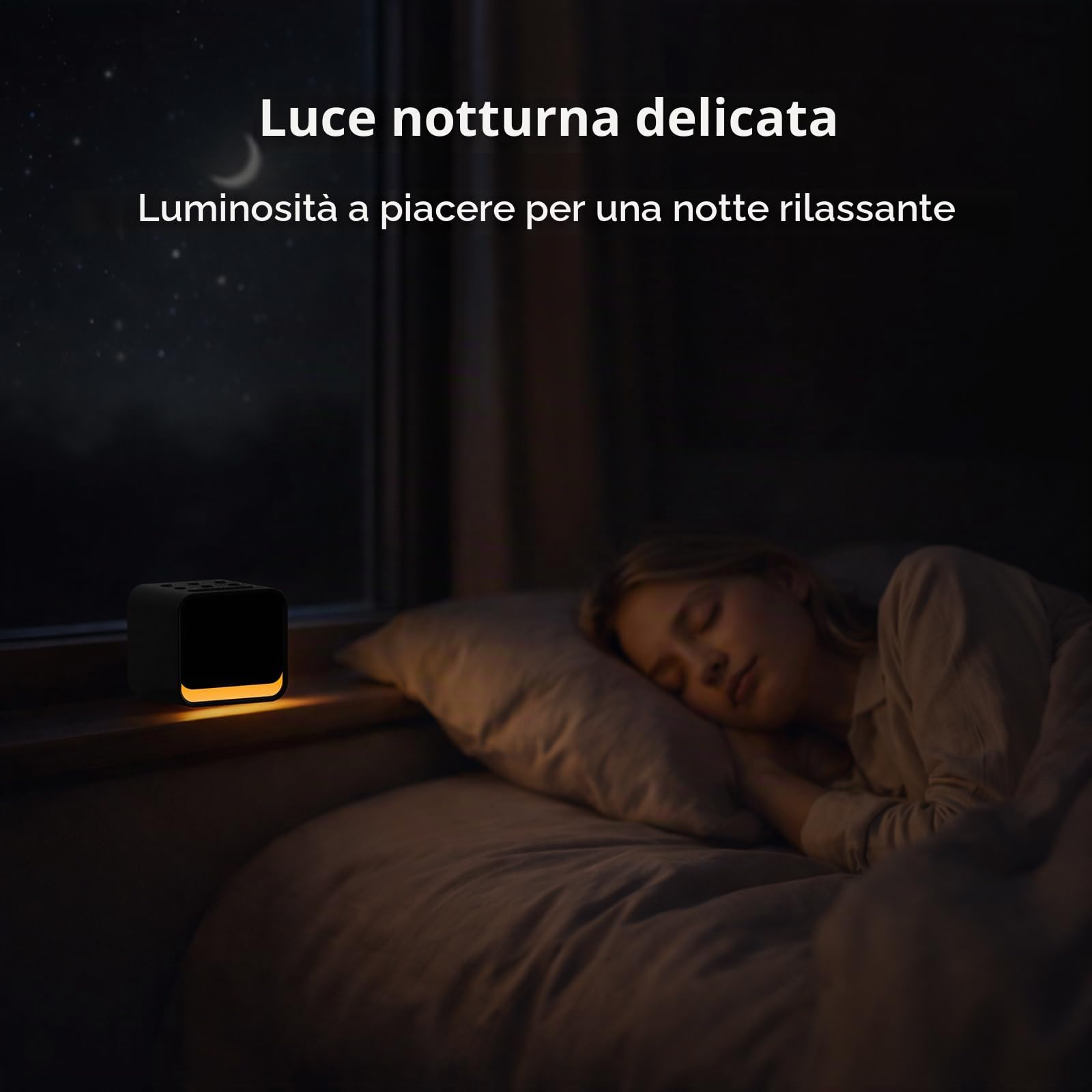 DOUMOSH Radiosveglia con suoni naturali e indicatore LED dimmabile, sveglia digitale notturna con luce e volume in aumento, sveglia radio FM per camera da letto e comodino