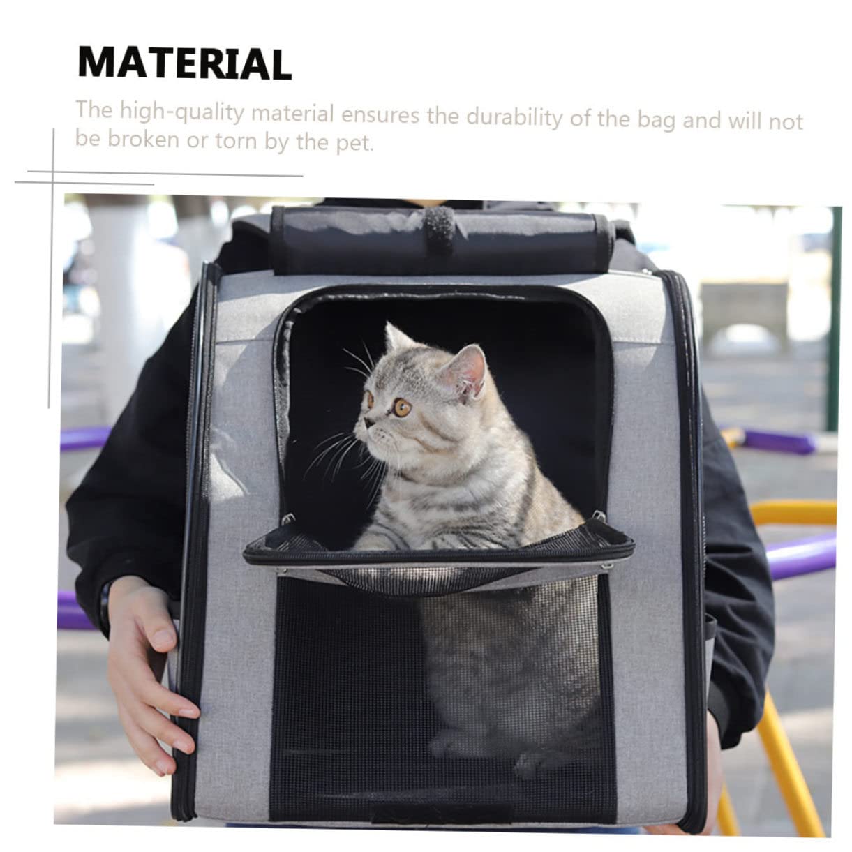 COLLBATH Tragbare Katzen Schultertasche aus Oxford Stoff mit Komfortablem Griff Großer Atmungsaktiver Haustier Rucksack für Reisen und Ausflüge mit Viel Stauraum