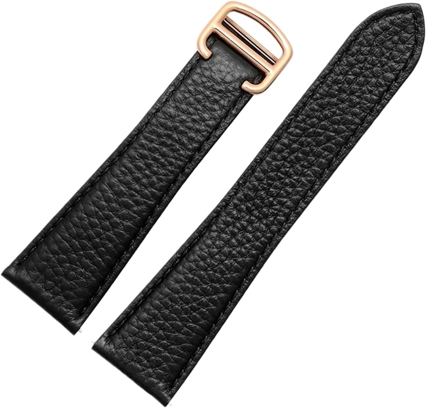 yingyingjia Watch Strap Compatible With Tank London Lychee Textured Cowhide Watchband Men Women Band 17 20 22 23 24 25mm