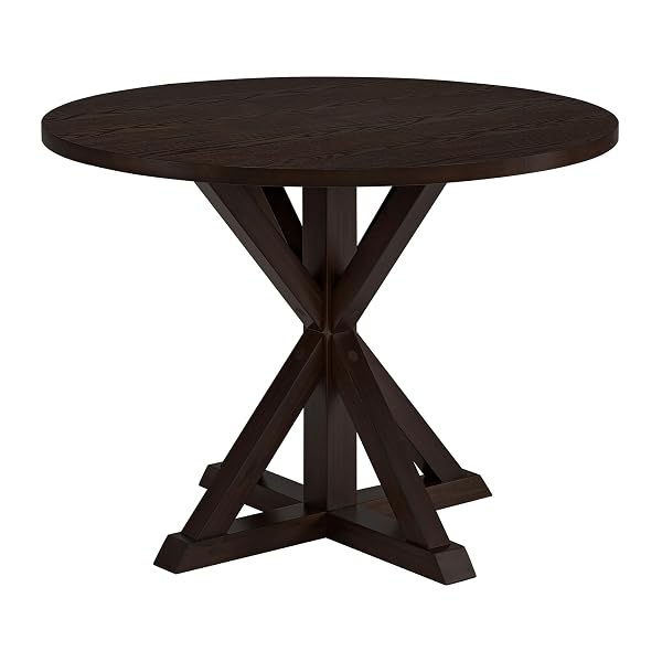 Vintage-Inspired Retro Kitchen Tables You'll Adore 98 Dark Wood Round Pedestal Table