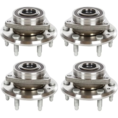 AutoShack HB613279X4 Wheel Bearing Hub and Assemblys with ABS Set of 4 Front and Rear Replacement for 2008 2009 2010 2011 2012 2013 2014 2015 2016 2017 Buick Enclave 3.6L V6 FWD 6-Lug