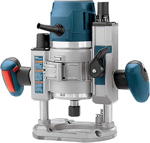 Miniatura 2 de BOSCH MRC23EVSK - Enrutador combinado de 15 amperios y 23 caballos de fuerza con cable de velocidad variable y kit de enrutador de base fija con