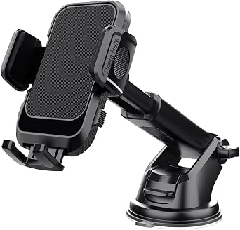 Car Phone Mount for Mercedes-Maybach EQS 680 2024 2025, Dashboard & Windshield Phone Holder with Strong Suction Cup, Adjustable Telescopic Arm