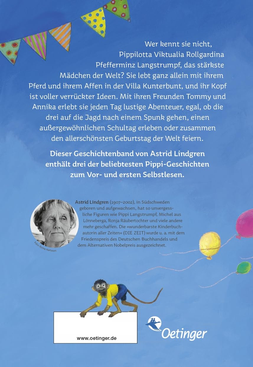 Pippi Langstrumpf. Kunterbunte Geschichten: Extra dicker Sammelband für Leseanfänger ab 7 Jahren mit drei lustigen Pippi Langstrumpf-Abenteuern