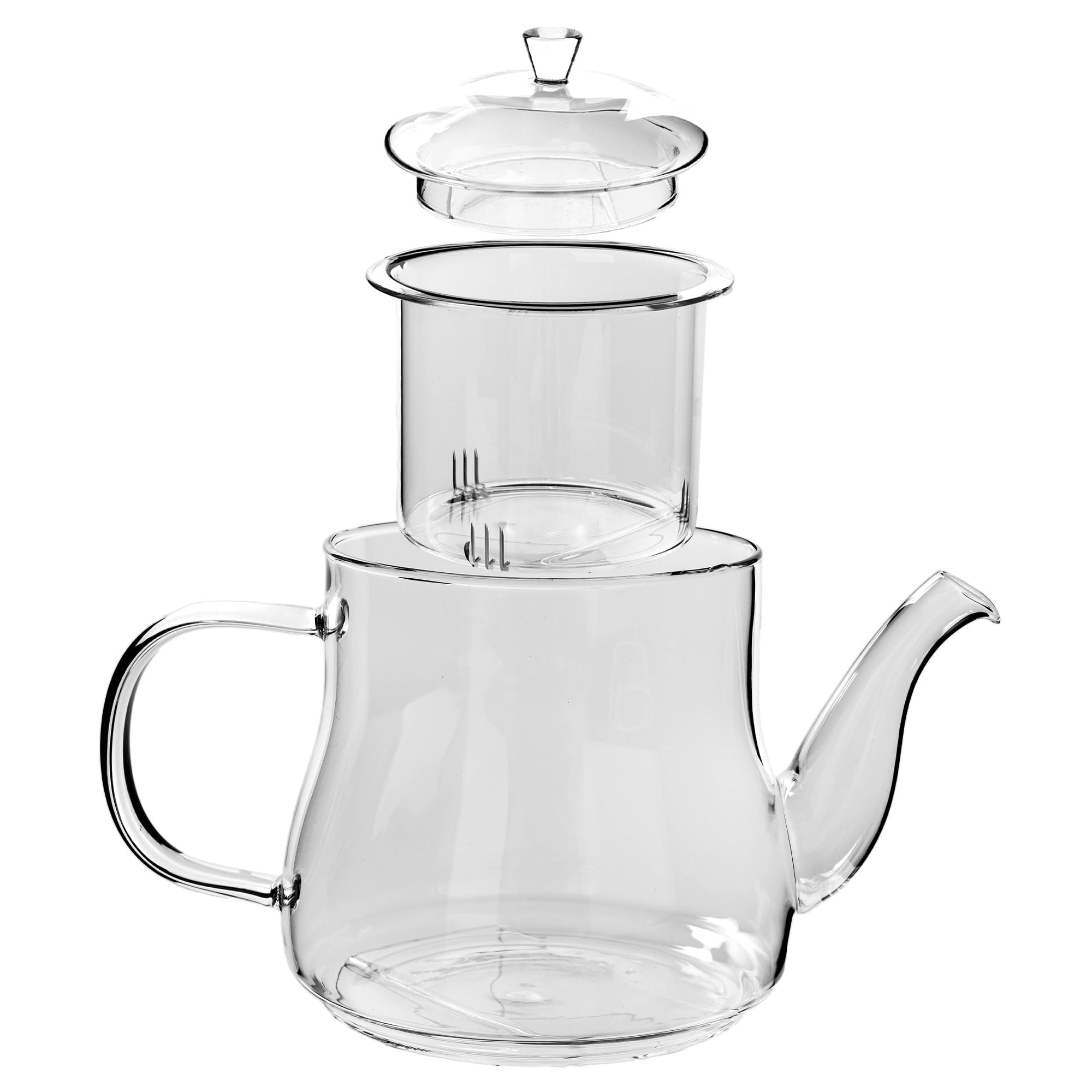 Théière En Verre Résistant Chaleur 600 Ml Avec Infuseur Amovible – KADAX Élégante Pour Thés Et Infusions