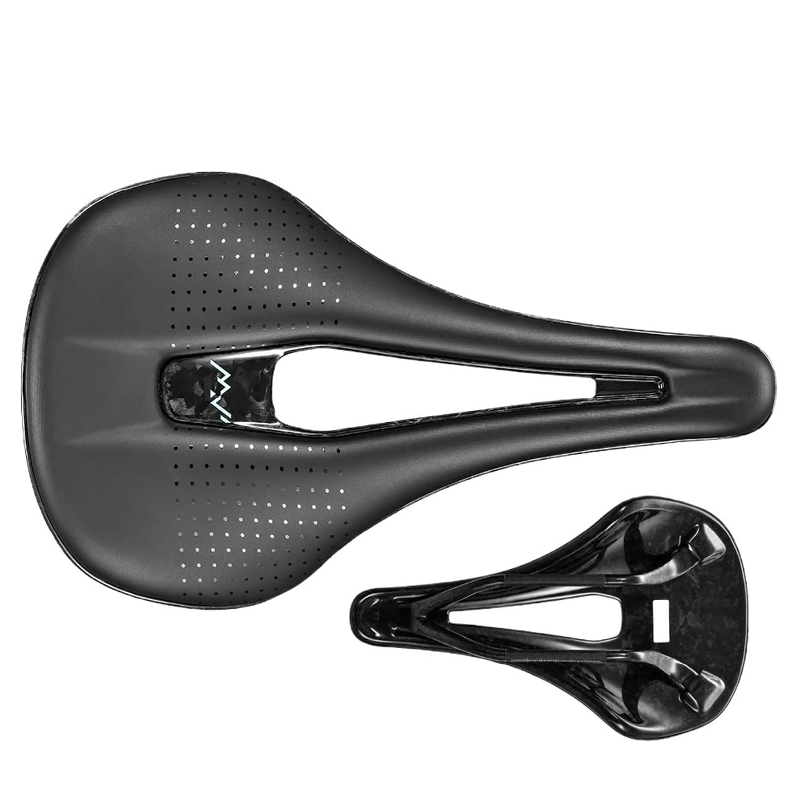 Generico Compatibile for RYET Sella Full Carbon Stampata in 3D 140mm Super Leggero 165g Cuscino del Sedile for Bicicletta da Corsa MTB da Strada,Componenti