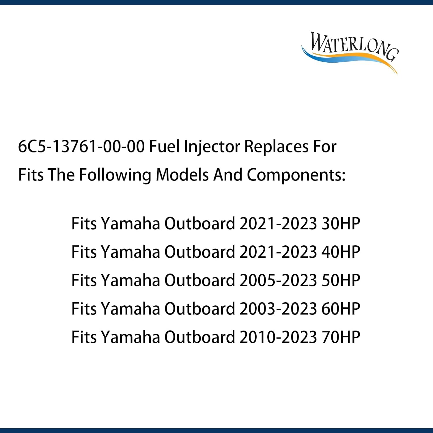 4 Pack Intake Injector 6C5-13761-00-00 Replaces for Yamaha Outboard