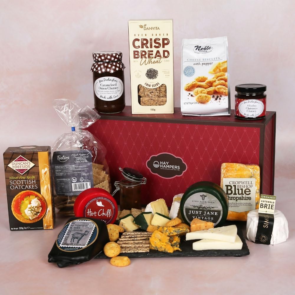 Hay Hampers Cheese Selection Gift Set Cheese Hampers for Women & Men