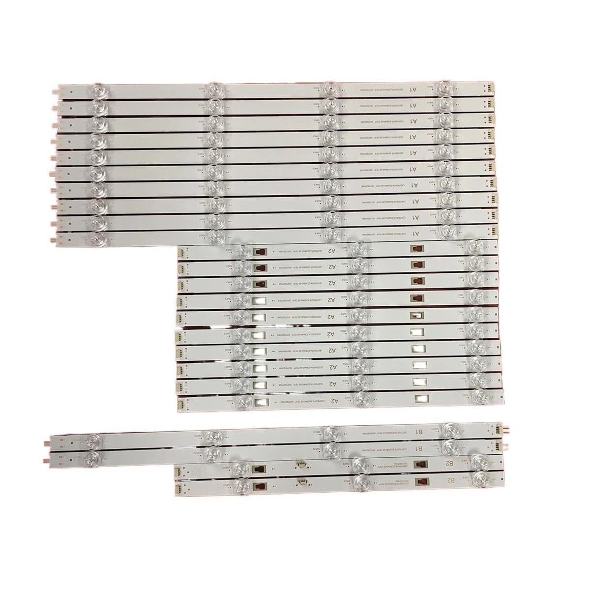 Listwa oświetleniowa LED dla Haier 75 Smart TV S1 Element E4FAA75R ONN 30375007007 Eko K75USW K750USG LED75D07A LED75D07B-ZC66AG-05