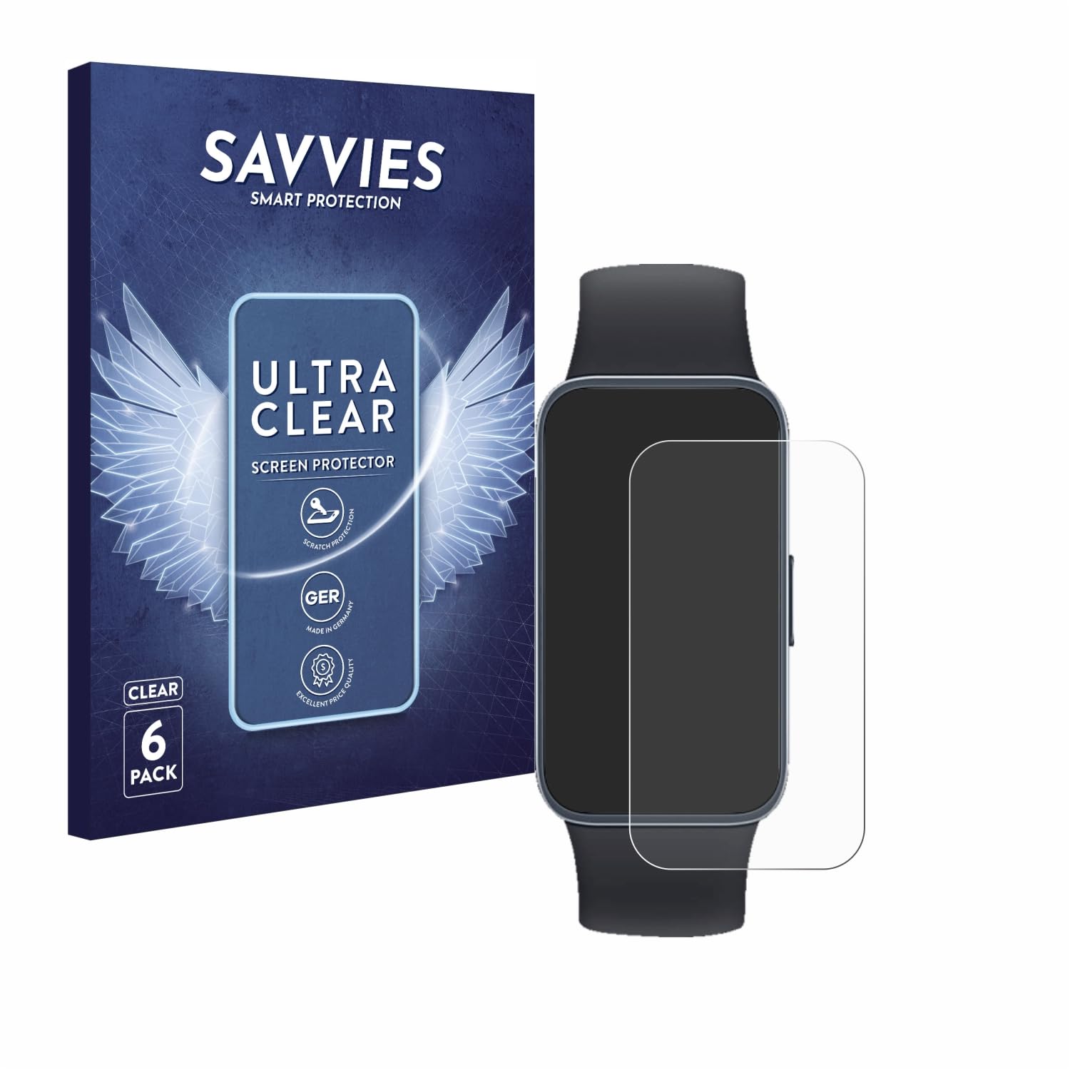 Savvies 6 Pellicole Protettive Per Huawei P8 Lite 2015/2016 | Trasparenti Anti Graffio | Applicazione Senza Bolle